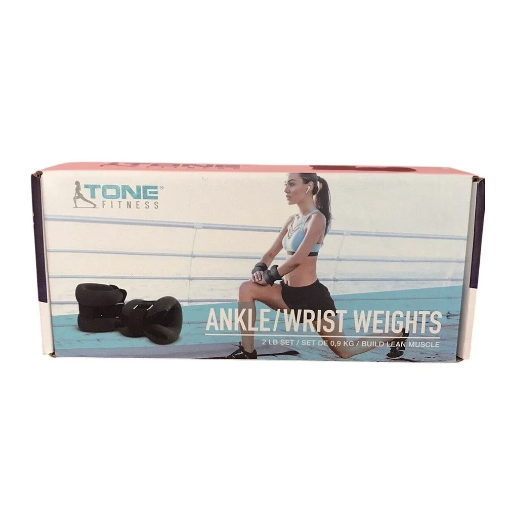Tone‎ Fitness Ankle Weights / Wrist Weights - 2 LB Set - Build Lean Muscle